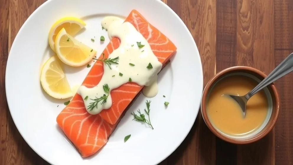 Supergod sås till varmrökt lax hemma